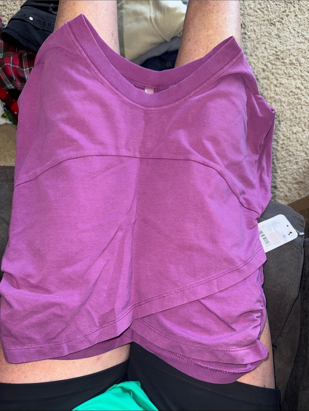 Free People Cross Over Set Purple - Picture 5 of 9